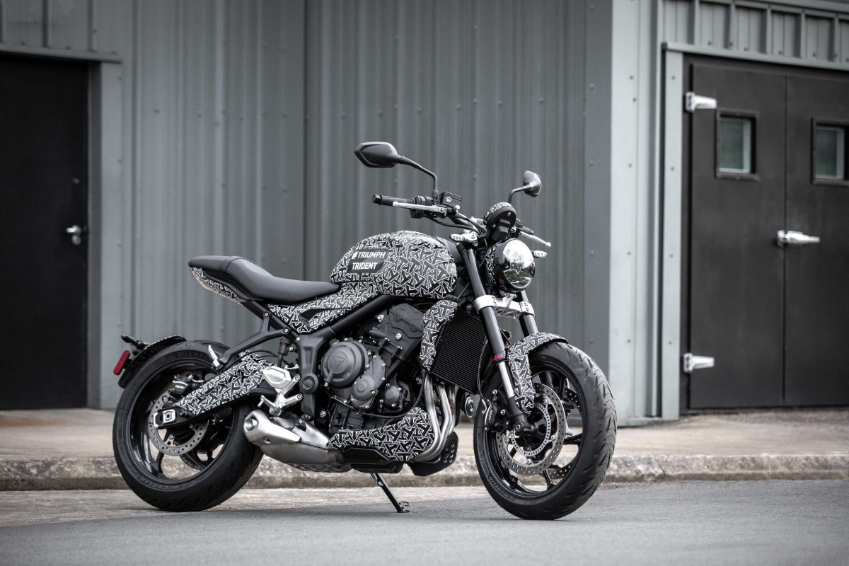 Finale Testphase der Triumph Trident